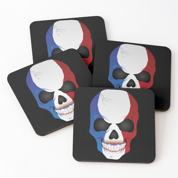 Item preview, French Vampire Skull Flag designed and sold by SandersApparel.