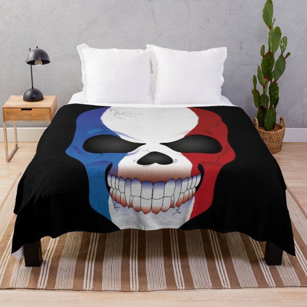 Item preview, French Vampire Skull Flag designed and sold by SandersApparel.