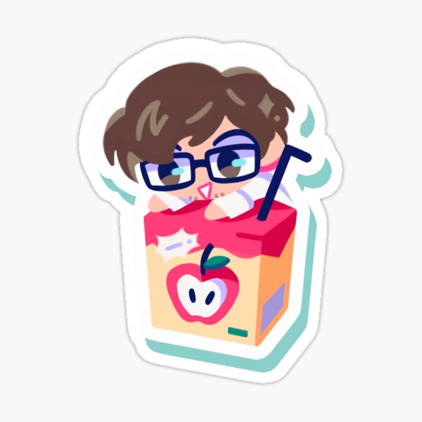 Maruki Apple Juice Sticker For Sale By Okicoma Redbubble