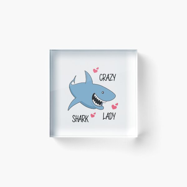 Item preview, crazy shark lady designed and sold by damone7.