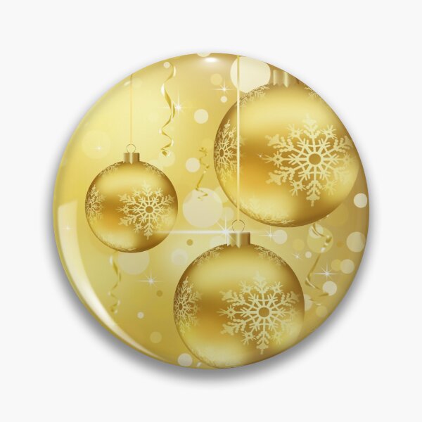 Item preview, Golden Christmas Balls decorations designed and sold by MarketVisionAV.