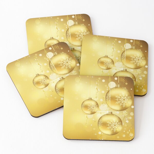 Item preview, Golden Christmas Balls decorations designed and sold by MarketVisionAV.