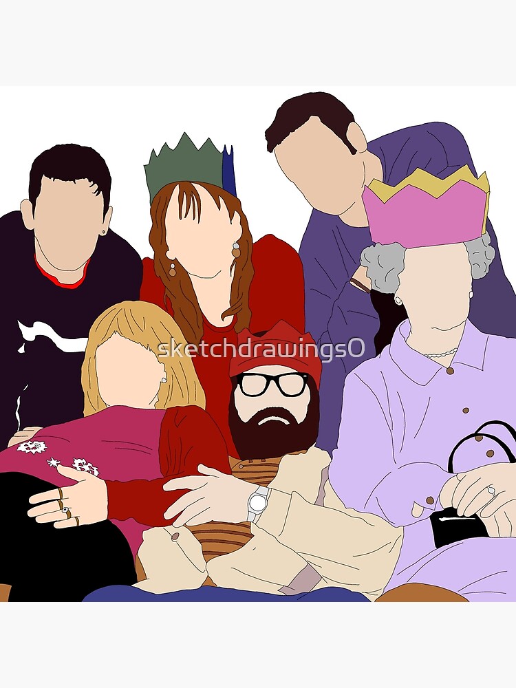 "The Royle Family Christmas" Art Print by sketchdrawings0 Redbubble