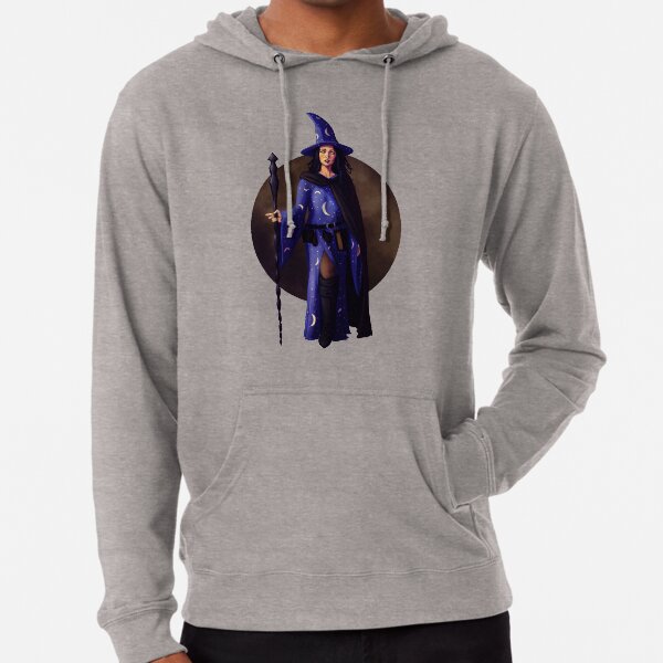 Witch Fantasy Pinup Print Lightweight Hoodie
