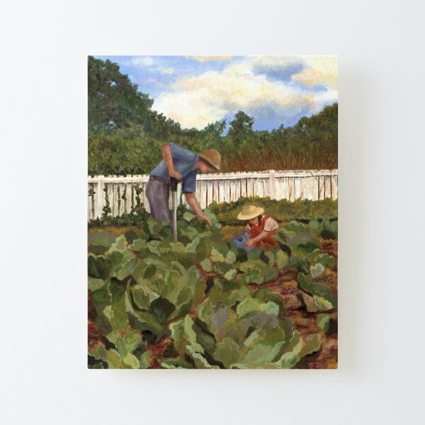 IN THE GARDEN By Kerri Kane Canvas Mounted Print
