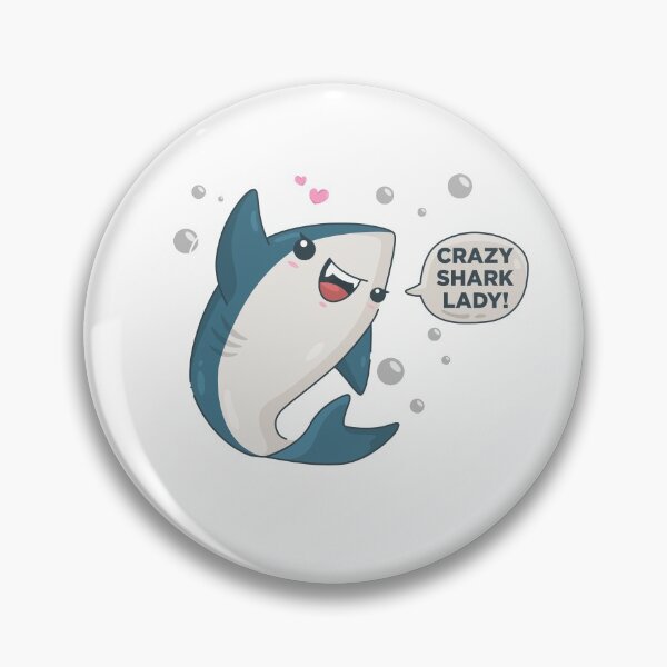 Item preview, crazy shark lady designed and sold by damone7.