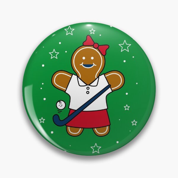Artikelvorschau, Gingerbread Girl Hockey entworfen und verkauft von Kritzel-Claudi.
