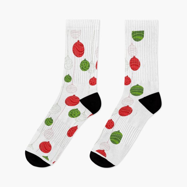 Item preview, Christmas red and green ball balls pattern designed and sold by Bridgers872.