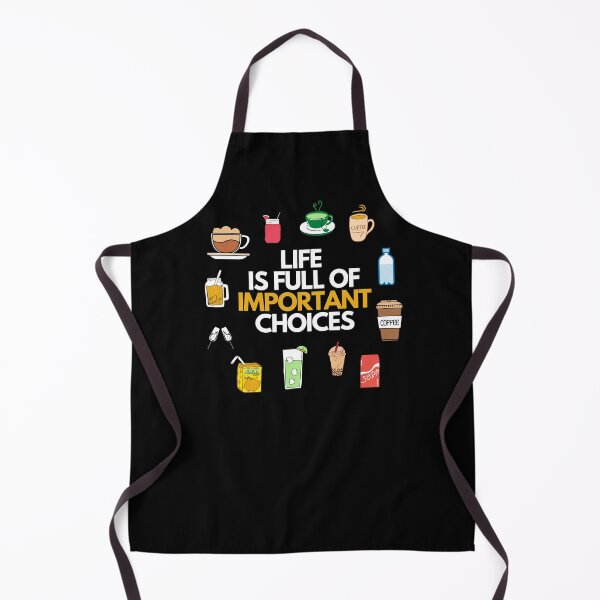 Item preview, Funny Life is Full Of Important Choices Gift Black T-Shirt designed and sold by WearYourMood.