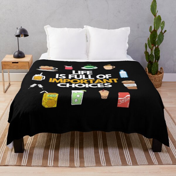 Item preview, Funny Life is Full Of Important Choices Gift Black T-Shirt designed and sold by WearYourMood.