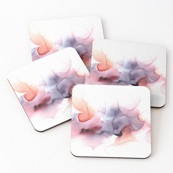 Item preview, Shadows in Coral and Eggplant designed and sold by AmaraAbstract.