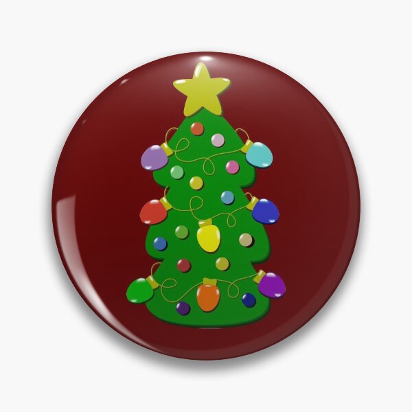 Item preview, Christmas tree and lights colorful sticker designed and sold by RabanoMagenta.
