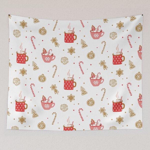Item preview, Christmas Pattern - Candy Cane & Snowflake & Trees designed and sold by enny00z.