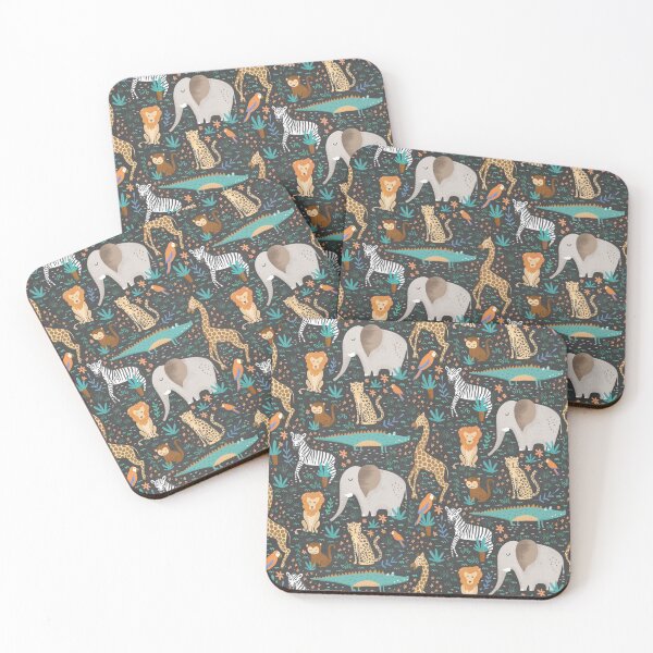 Item preview, Into the Jungle - Grey designed and sold by latheandquill.