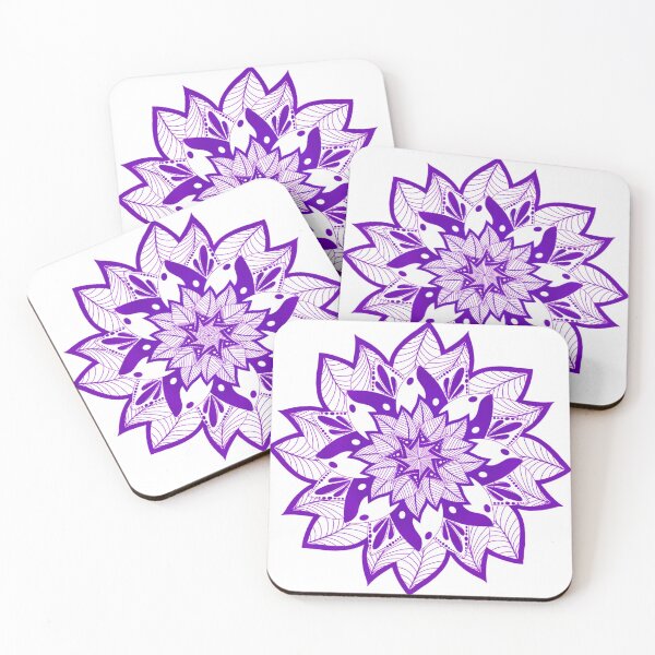 Item preview, Mandala yin and yang purple designed and sold by Scatch Spot.