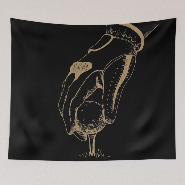 Artikelvorschau, Golfer Drawing Putt Golfball Art entworfen und verkauft von elhefe.