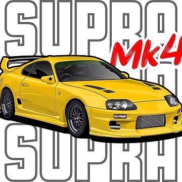  Cars - JDM Supra MK4 Canvas (32 x 32 (Square