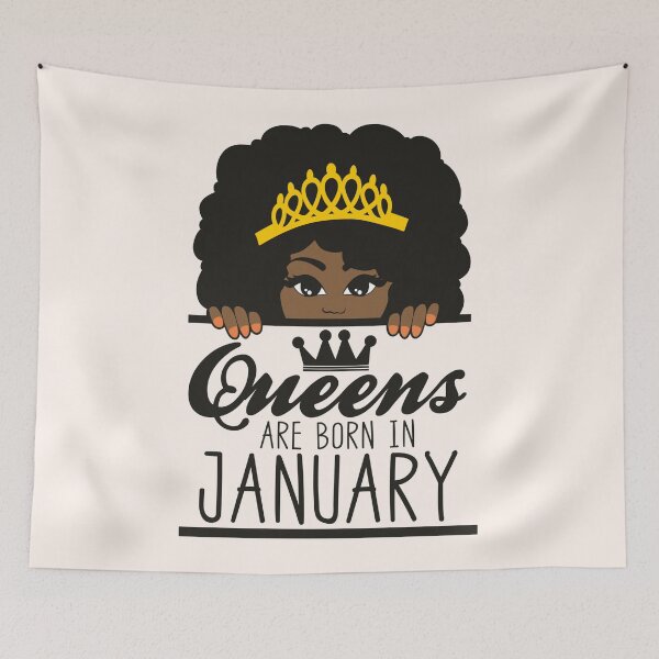 Item preview, Queens Are Born In January | Crowned | Birthdays designed and sold by SerendipityNow.