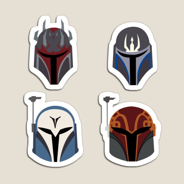 Vista previa del artículo con la obra «4 cascos de clan», diseñado y vendido por JWGraphics.