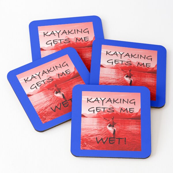 Item preview, Kayaking Gets Me Wet poster designed and sold by EdwardMonet.