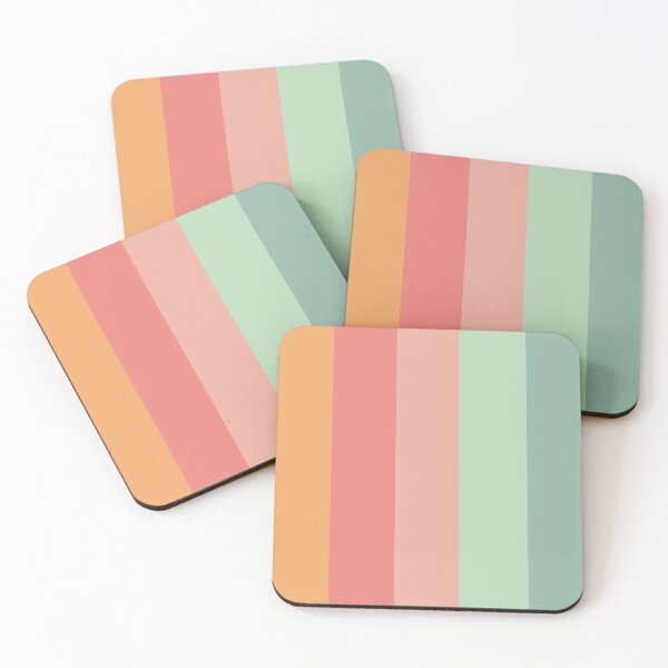 Item preview, Summer time stripes in orange, pink and green gradients designed and sold by Abbara.
