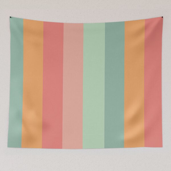 Item preview, Summer time stripes in orange, pink and green gradients designed and sold by Abbara.