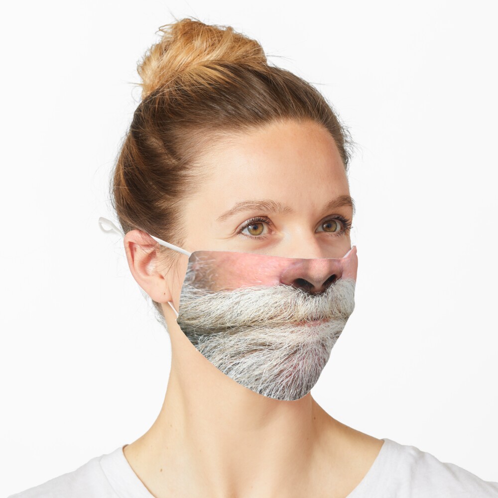A luscious grey beard - Mask only Mask