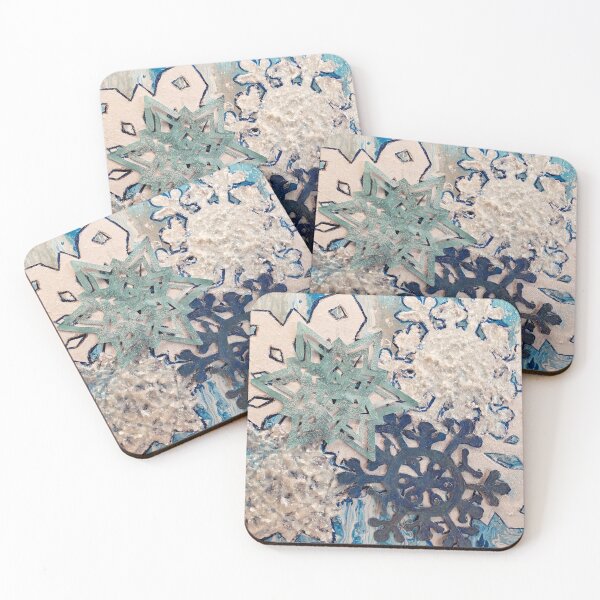 Item preview, Blue and White Snowflakes designed and sold by LivingArtBrenda.