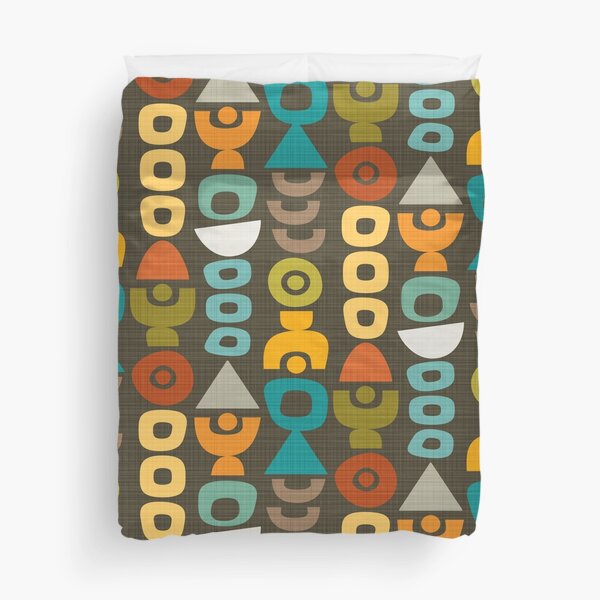 Item preview, Colorful Mid Century Modern Retro Shapes // Autumn colors designed and sold by Elsy's Art.