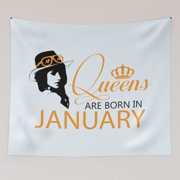 Item preview, Queens Are Born In January | Birthdays designed and sold by SerendipityNow.