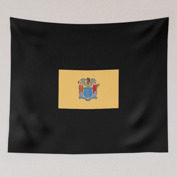Artikelvorschau, New Jersey USA Flagge Fahne entworfen und verkauft von GeogDesigns.