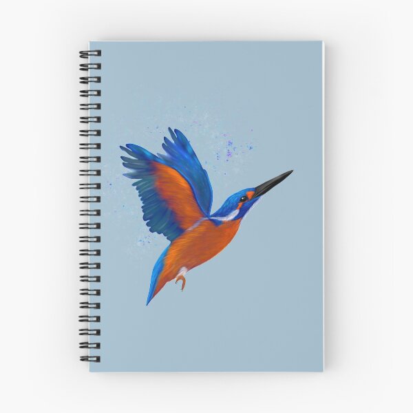 Item preview, Kingfisher in Flight - Blue designed and sold by Kittys-Art.