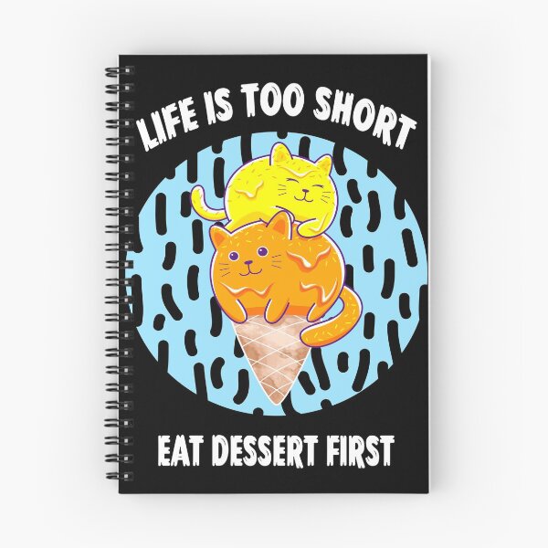 Item preview, Life is too short, funny cats and ice cream designed and sold by Cute  Pawz.
