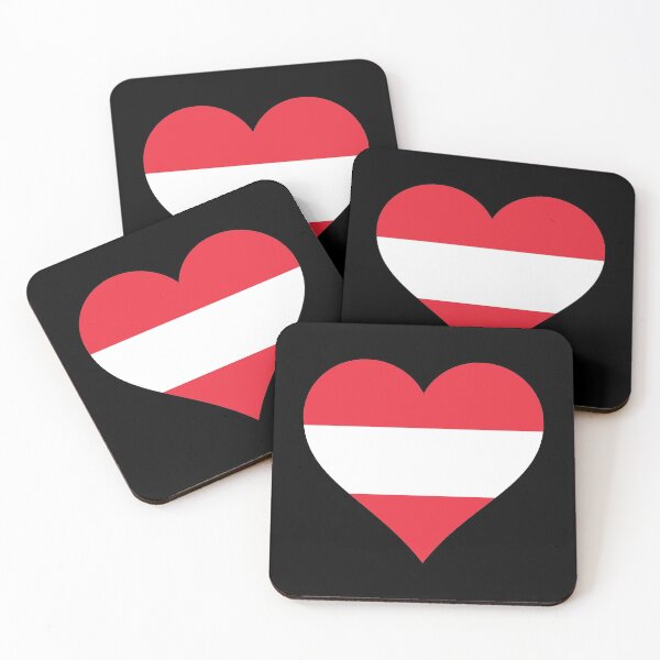 Item preview, Austria Austrian flag flag heart designed and sold by GeogDesigns.