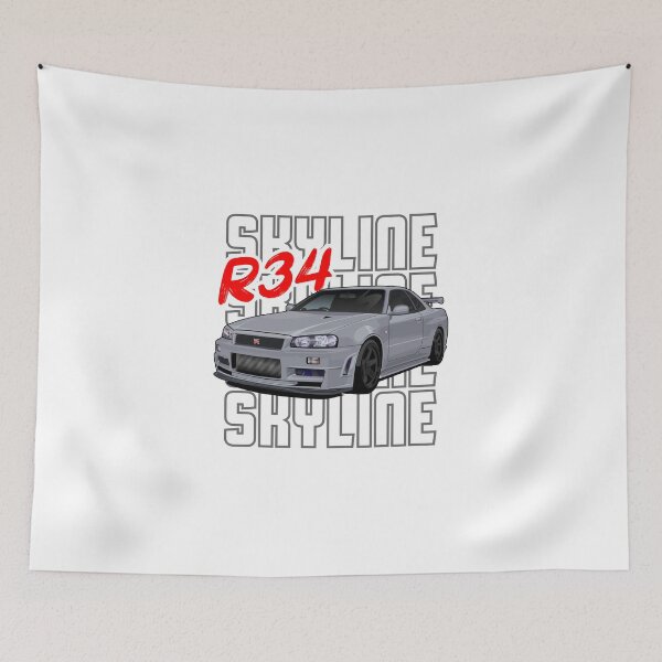 Item preview, Nissan Skyline GTR R34 Essential T-Shirt designed and sold by squeal tires.