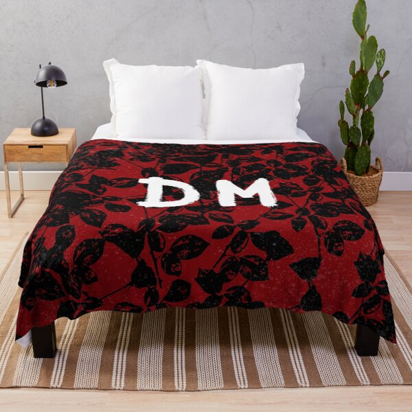 DeMo Violator Texture Black & Red Throw Blanket