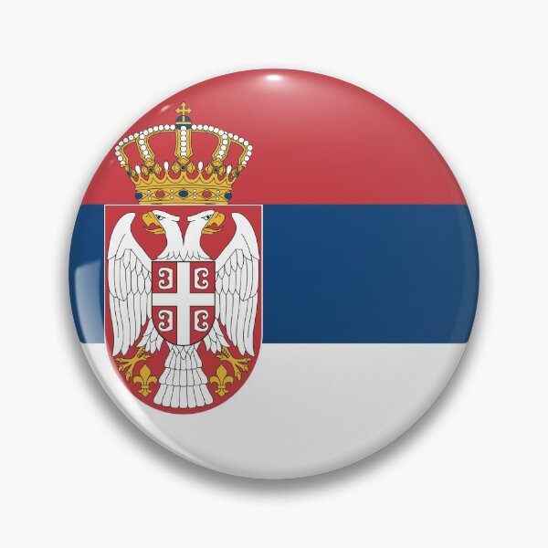 Item preview, Serbia Serbian flag flag designed and sold by GeogDesigns.