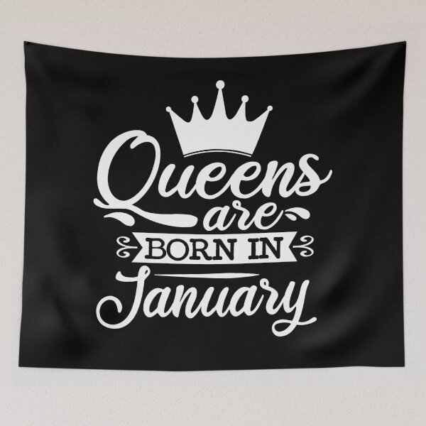 Item preview, Queens Are Born In January With Crown | Birthdays designed and sold by SerendipityNow.