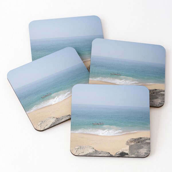 Item preview, Palm and Ocean coast with big waves in India designed and sold by RaimondKlavins.