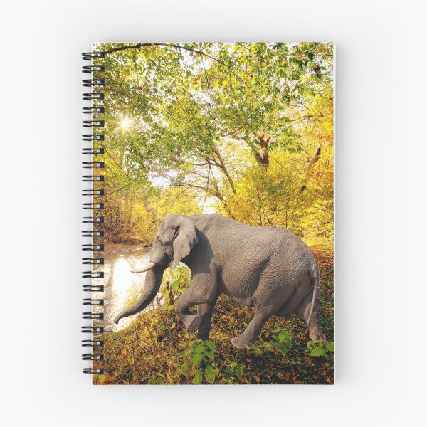 Item preview, Elephant in nature (composite image) designed and sold by MrRainbowArt.