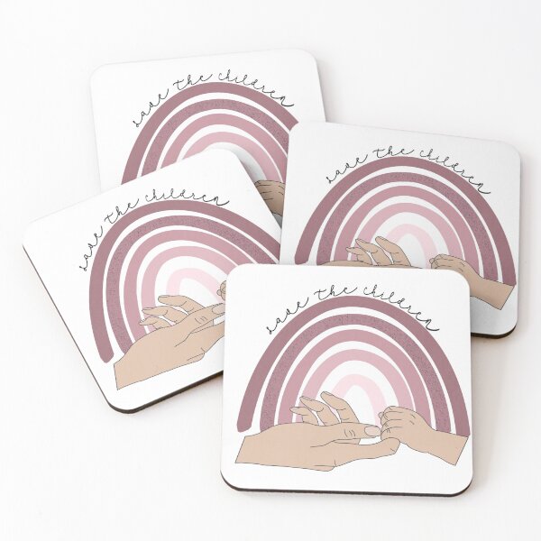 Item preview, Save The Children-Hands Below w/ Pink Rainbow designed and sold by illfollowthesun.