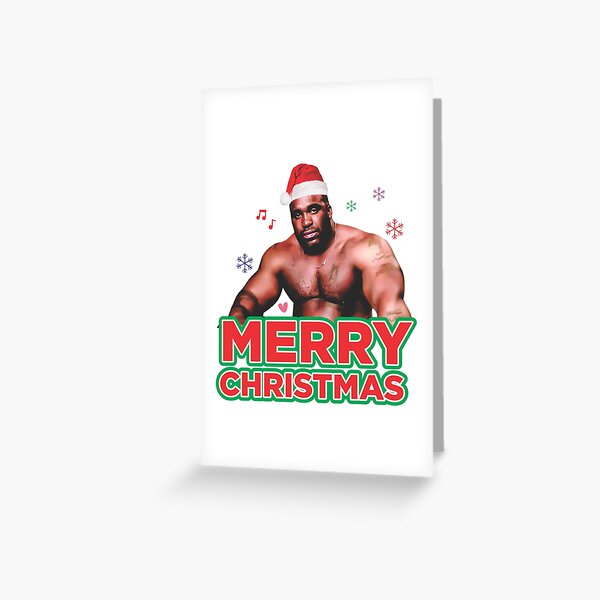 FELIZ NAVIDAD - Barry Wood Hombre bien dotado Black Guy Dick Meme El mejor regalo divertido para esta Navidad Tarjetas de felicitación