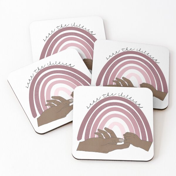 Item preview, Save The Children-Hands Below w/ Pink Rainbow designed and sold by illfollowthesun.