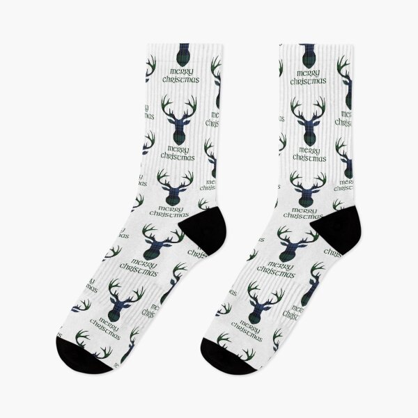 Item preview, Black Watch Scottish Tartan Merry Christmas Highland Stag designed and sold by CoolYule.