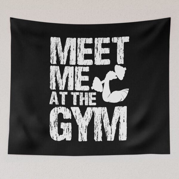 Item preview, Meet Me At The Gym - Motivational Gym Sayings designed and sold by motivationaltee.