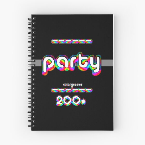 Item preview, Party 2000 Retro Rainbow Font designed and sold by oh-so.