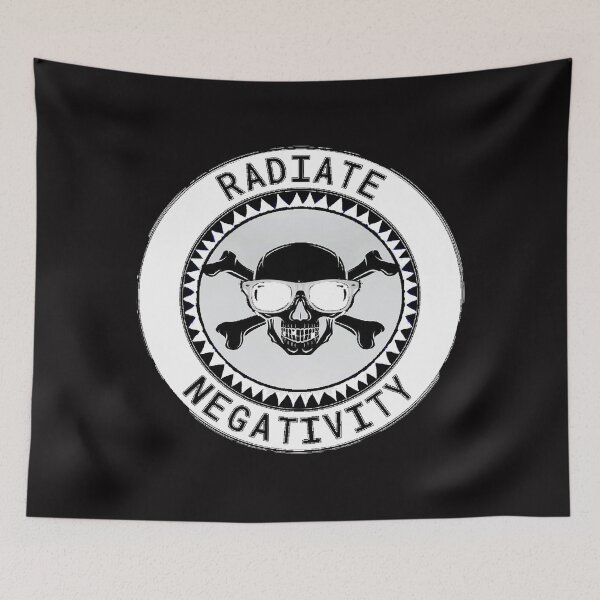 Item preview, radiate negativity negative gothic pirate negative skull by LowEndGraphics designed and sold by LowEndGraphics.
