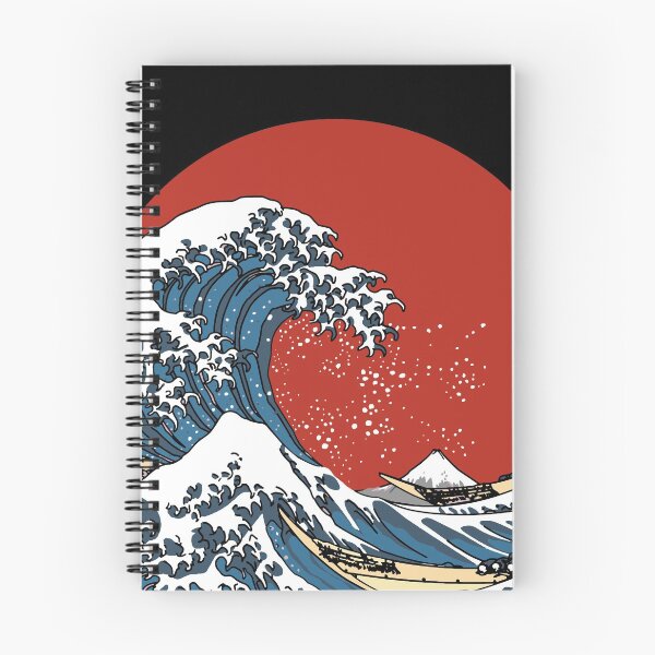 Artikelvorschau, Die große Welle vor Kanagawa Rot entworfen und verkauft von GlowinUp Shop.