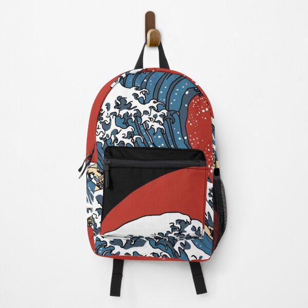 Item preview, The Great Wave off Kanagawa Red designed and sold by GlowinUp Shop.
