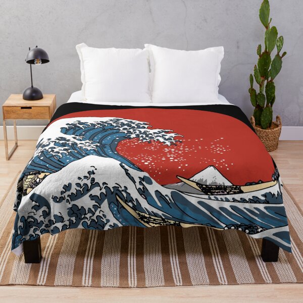 Item preview, The Great Wave off Kanagawa Red designed and sold by GlowinUp Shop.